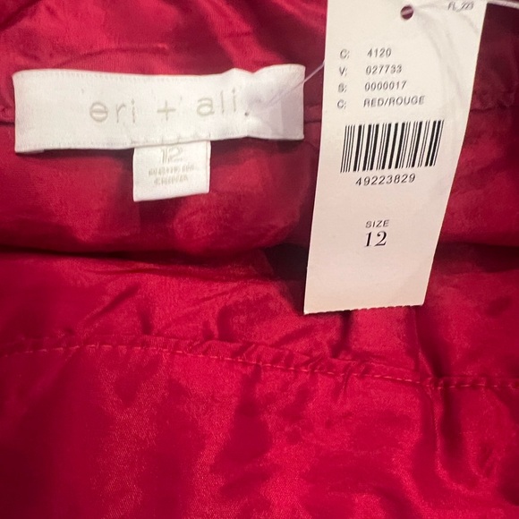 NWT Anthropologie Brand Red Faux Leather Skirt - Picture 12 of 13